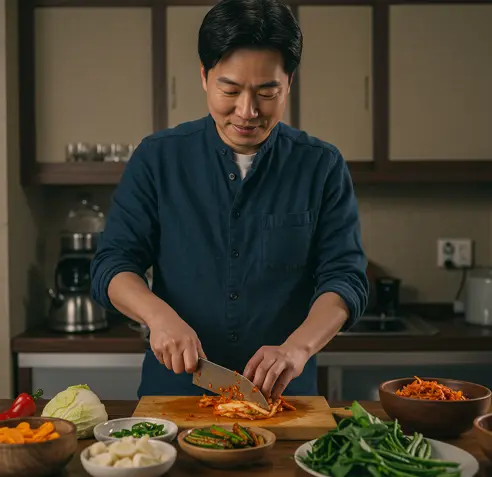 찹쌀풀 없이 김치 담그는 방법-1