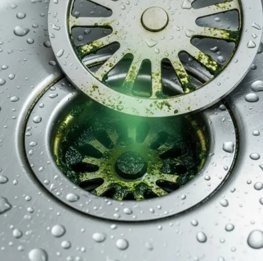 싱크대 배수구 냄새의 원인