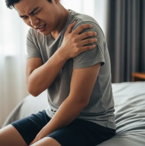 오른쪽 어깨 통증이 1년째인데 수술 없이-2