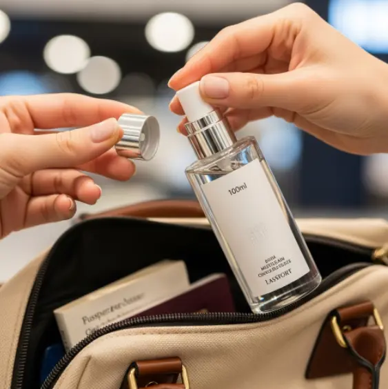 면세점에서 산 100ml 넘는 화장품 뜯어서 가방