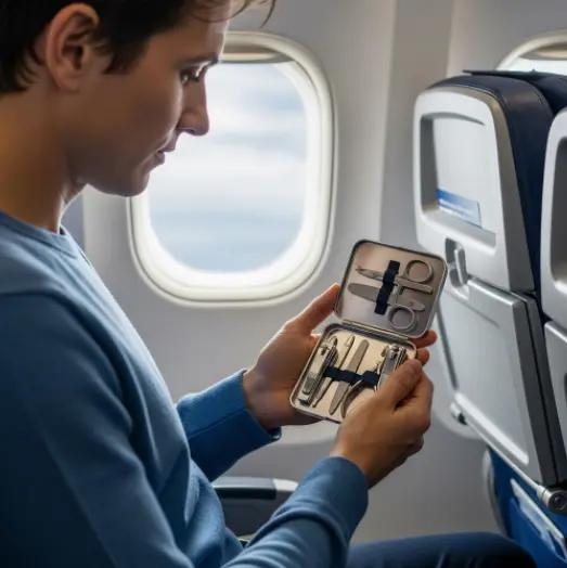 비행기 손톱깎이 세트랑 눈썹 정리