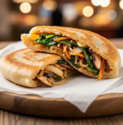 시장 잡채 호떡 만들기-1