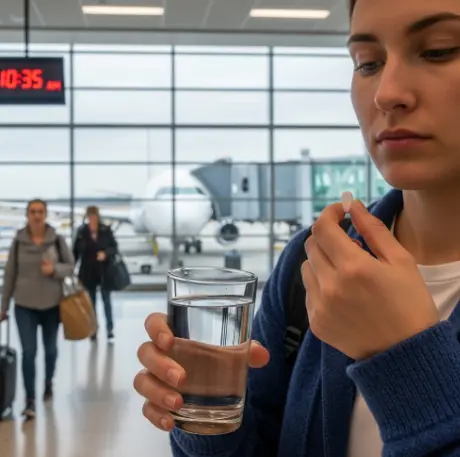 비행기 멀미 심한데 멀미약은 탑승 몇 분 전에 먹어야 하나요-1