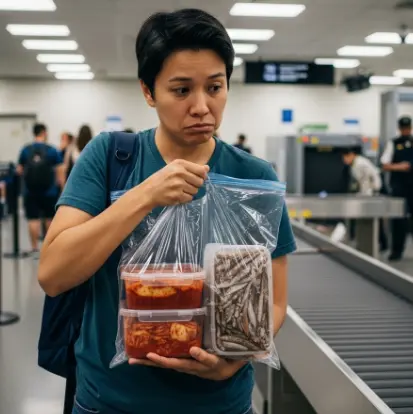 김치나 젓갈 밀폐용기에 담으면 기내 반입