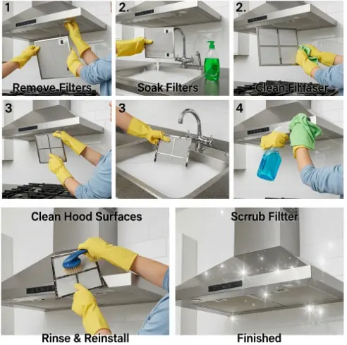 주방 후드 청소 방법-1