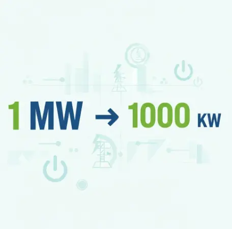 1메가와트(MW)는 몇 킬로와트(kW)-1