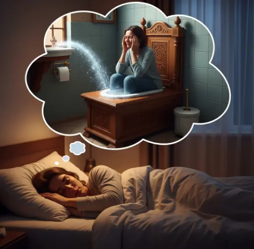 재래식 화장실에서 시원하게 설사하는 꿈해몽-1