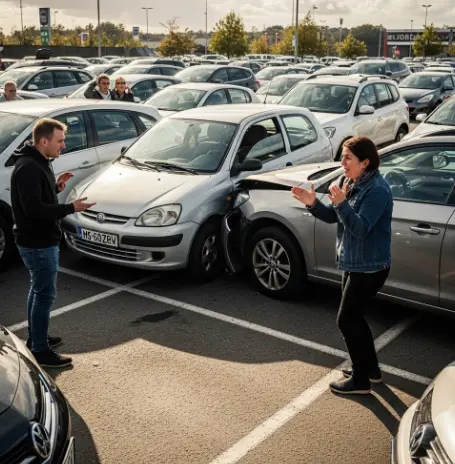 자동차-주차장-이중-주차된-차-밀다가-사고-냈을-때